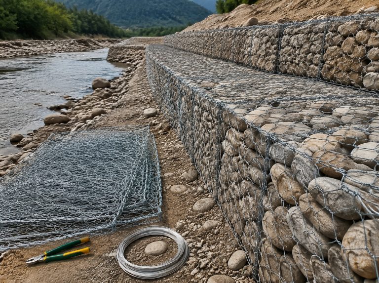 卡若区河道边坡石笼网